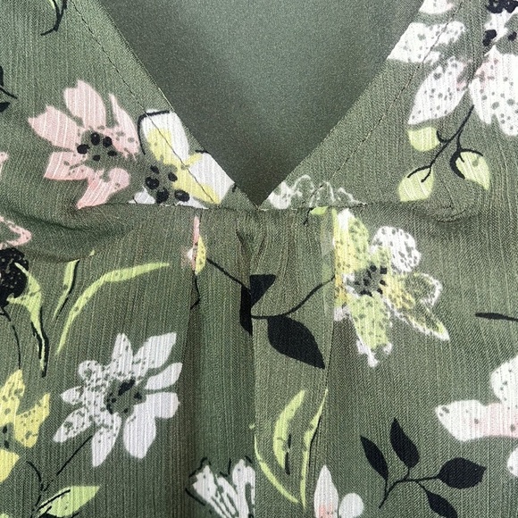 Time and Tru balloon sleeve flowy chiffon romantic blouse Sz XL (16-18) - Picture 7 of 12